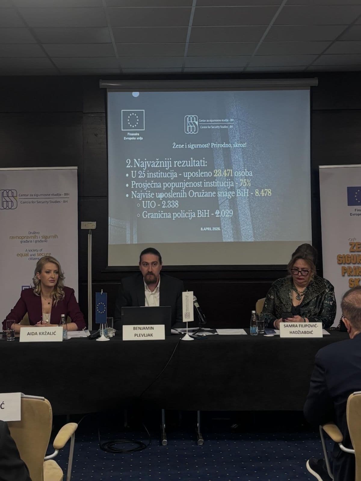 Predstavljena studija o položaju žena u sektoru sigurnosti i odbrane BiH