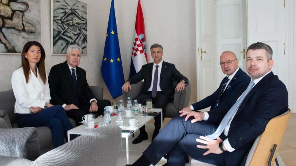 Čović i Plenković o evropskom putu BiH i plinskoj interkonekciji