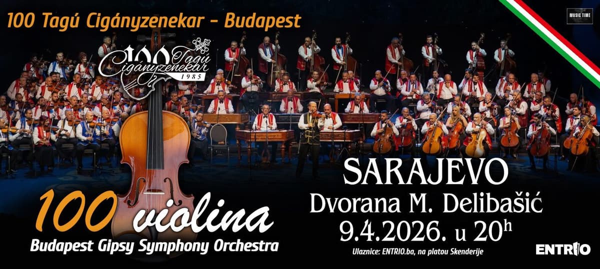 "Sto romskih violina" održat će koncert u dvorani Mirza Delibašić