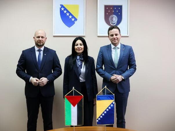Okerić i Uk primili ambasadoricu Palestine Abu Laban
