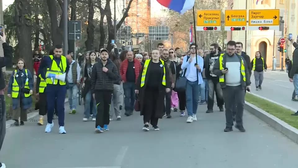Niški studenti protestovali protiv nelegitimnosti gradske Skupštine