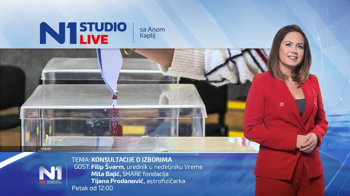 N1 Studio live: Konsultacije o izborima