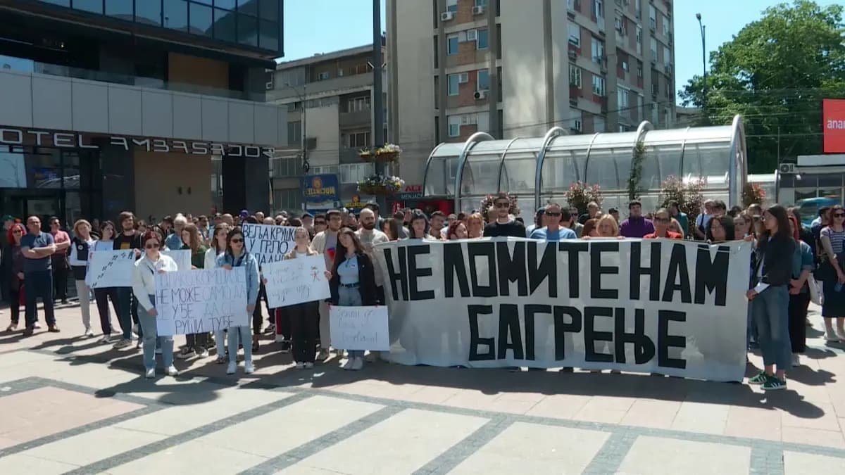 Protesti studenata u Nišu protiv novog Fakulteta srpskih studija