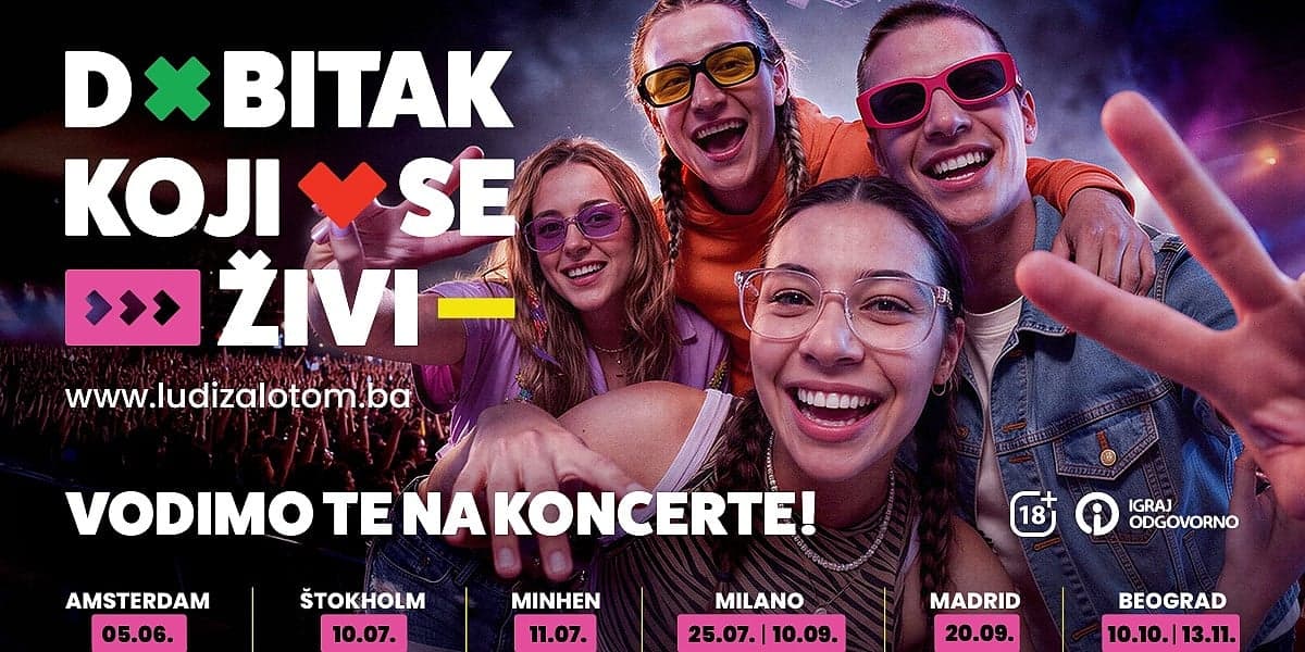 Nova kampanja Loto 6/39 donosi putovanja na koncerte