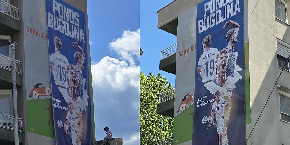Bugojno postavilo bilboard u čast Kerimu Alajbegoviću