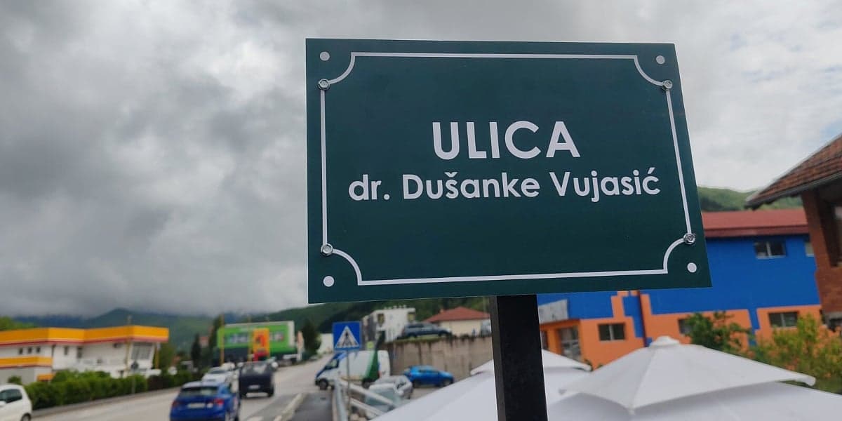 Goražde dobilo ulicu dr. Dušanke Vujasić u čast njenom doprinosu