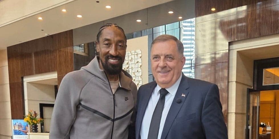 Dodik se susreo s legendom NBA lige Scottiejem Pippenom u Chicagu