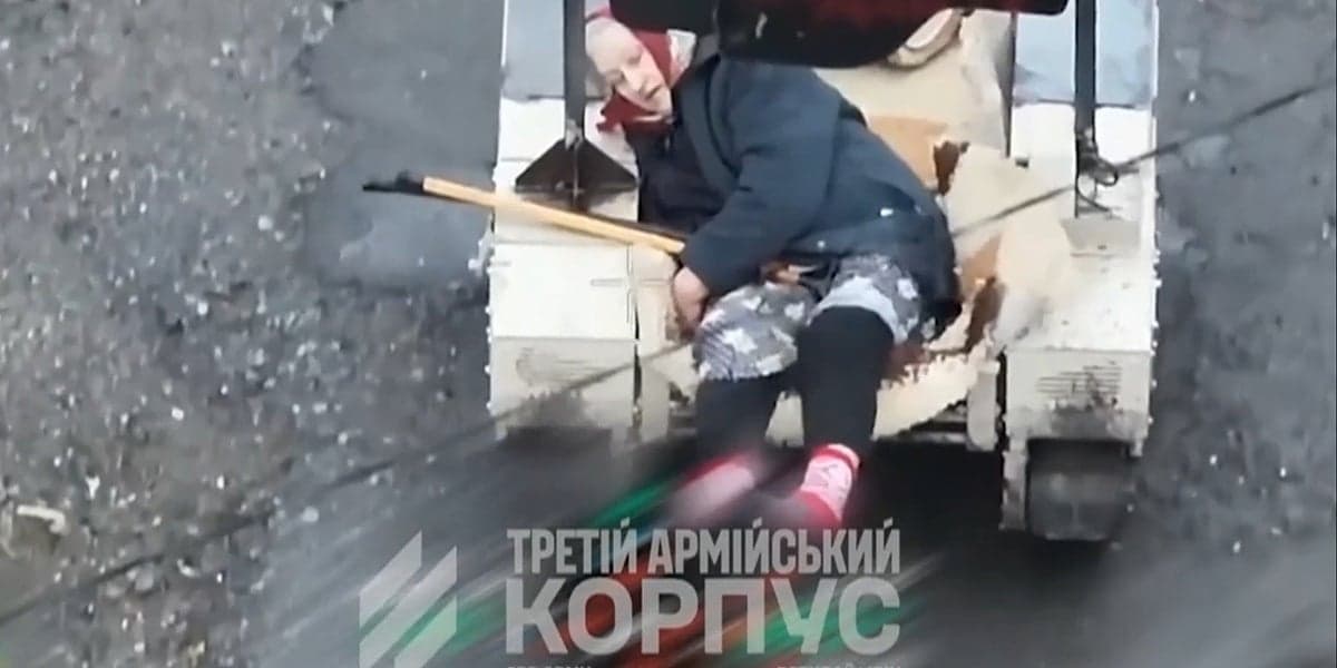 Nevjerojatno spašavanje starice u Ukrajini uz pomoć robota