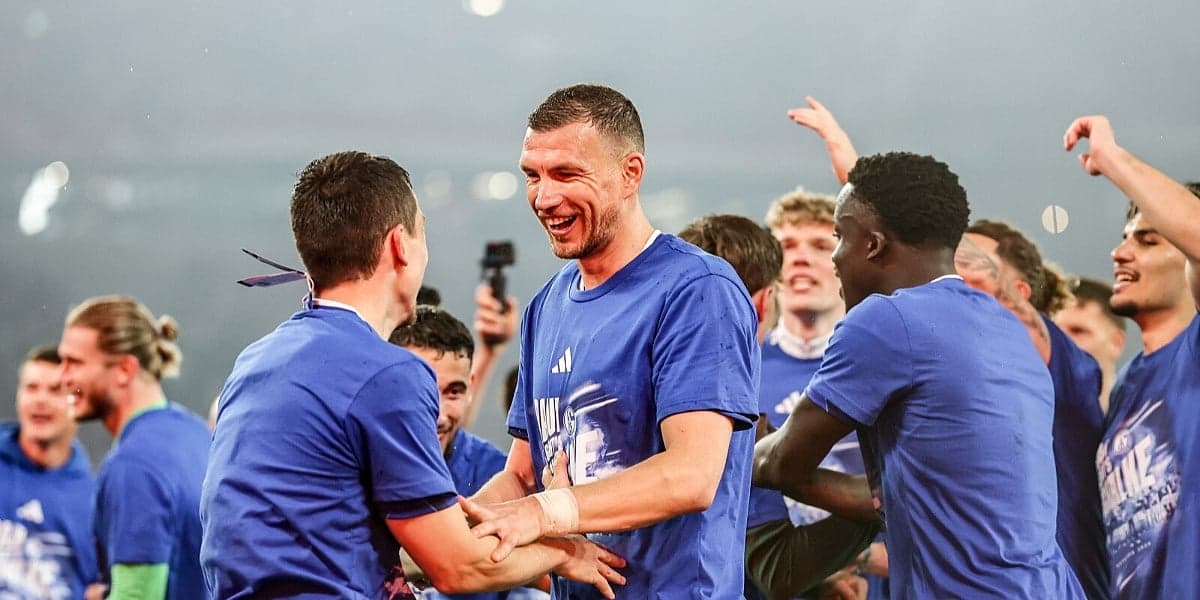 Džeko se vratio na teren i proslavio plasman Schalkea u Bundesligu