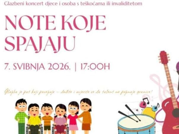 Koncert "Note koje spavaju" za djecu i osobe s invaliditetom