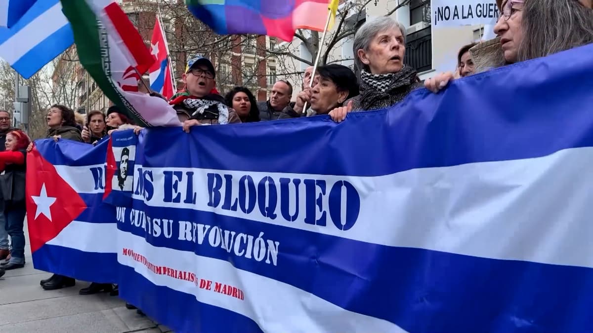 Protest u Madridu protiv američke blokade Kube